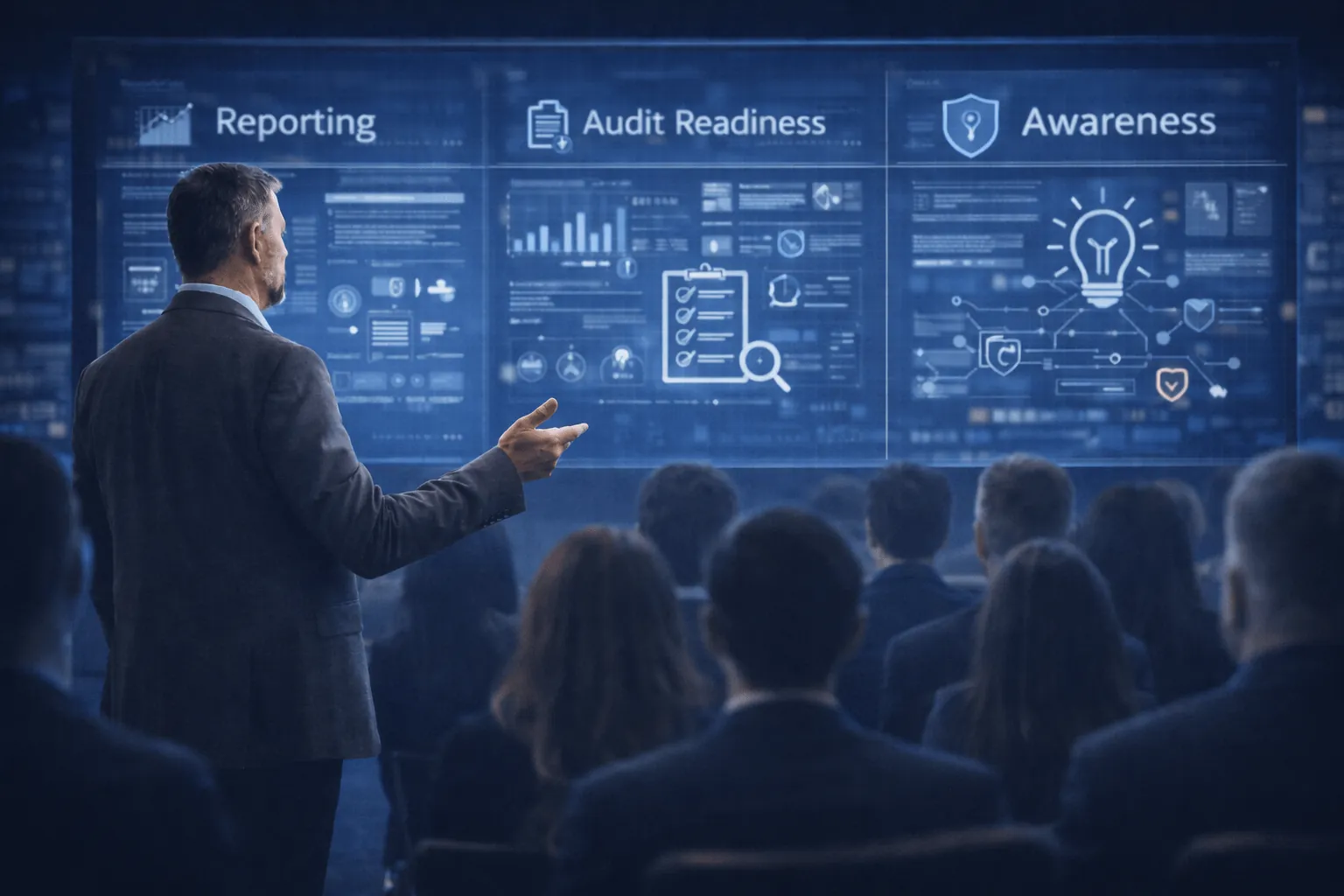 Reporting, Audit-Bereitschaft und Awareness